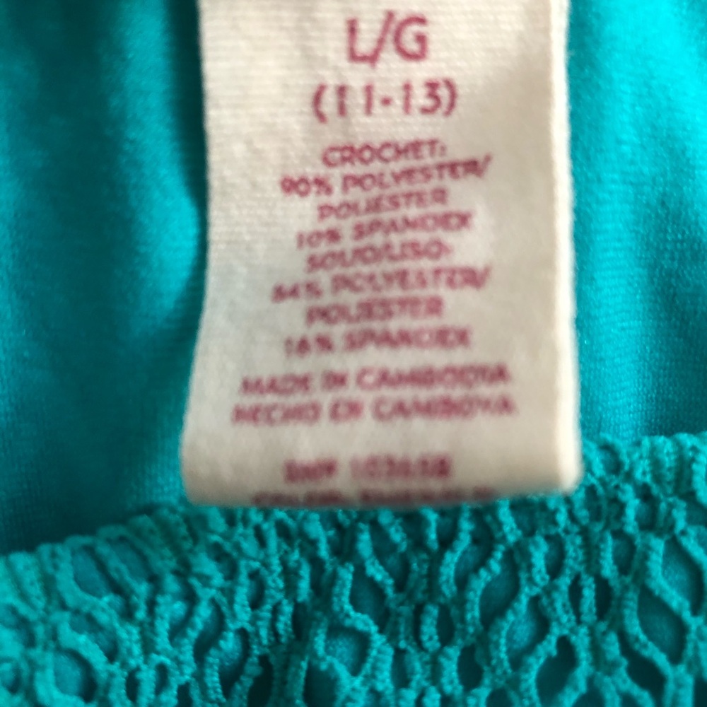 OP Teal Lace High-Neck Bikini Set - Picture 8 of 9